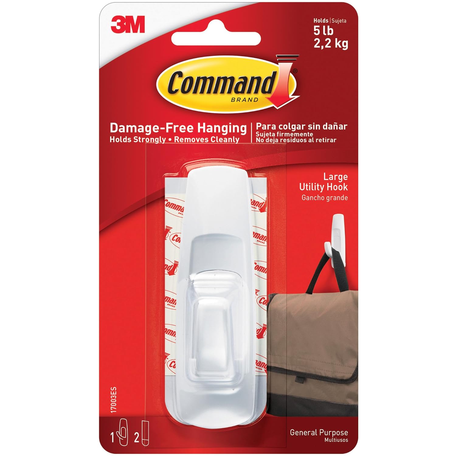 COMMAND LARGE WHITE HOOK (1425)